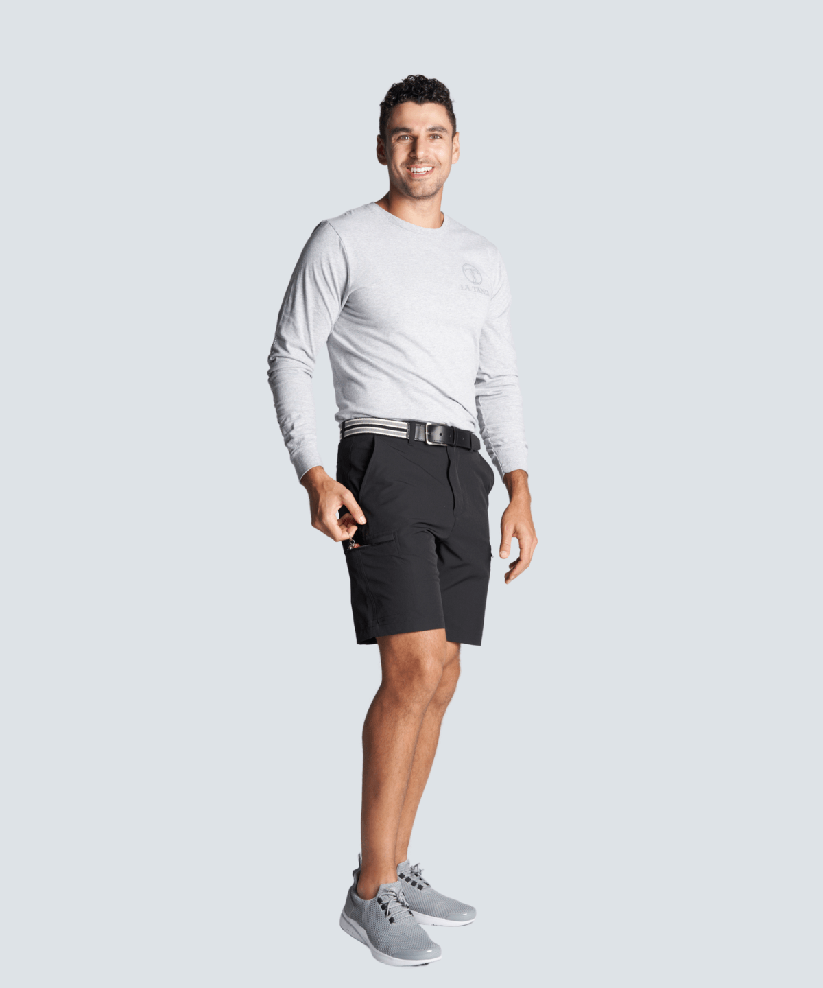 Tactical performance short with side zip pockets