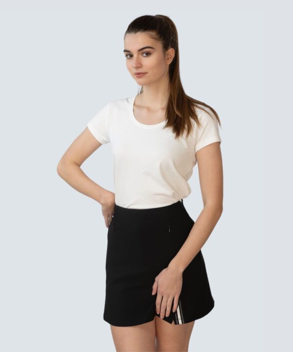 Ladies Scoop neck Polo Tee Shirt