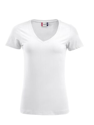 Clique Arden Vneck Tee -white