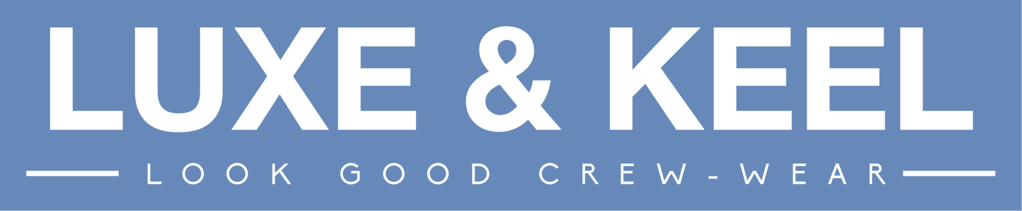 Luxe and Keel logo blue