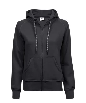 LADIES-FASHION-ZIP-HOODIE-dark grey