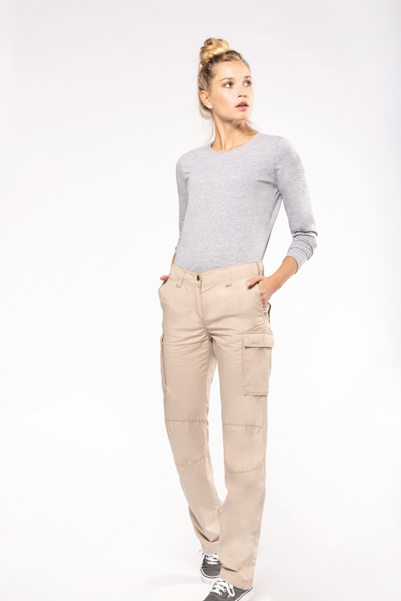 Ladies lightweight multi pocket work pants