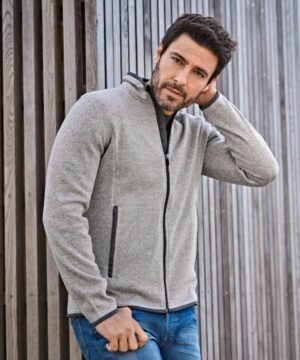 Outdoor fleece jacket- grey melange model