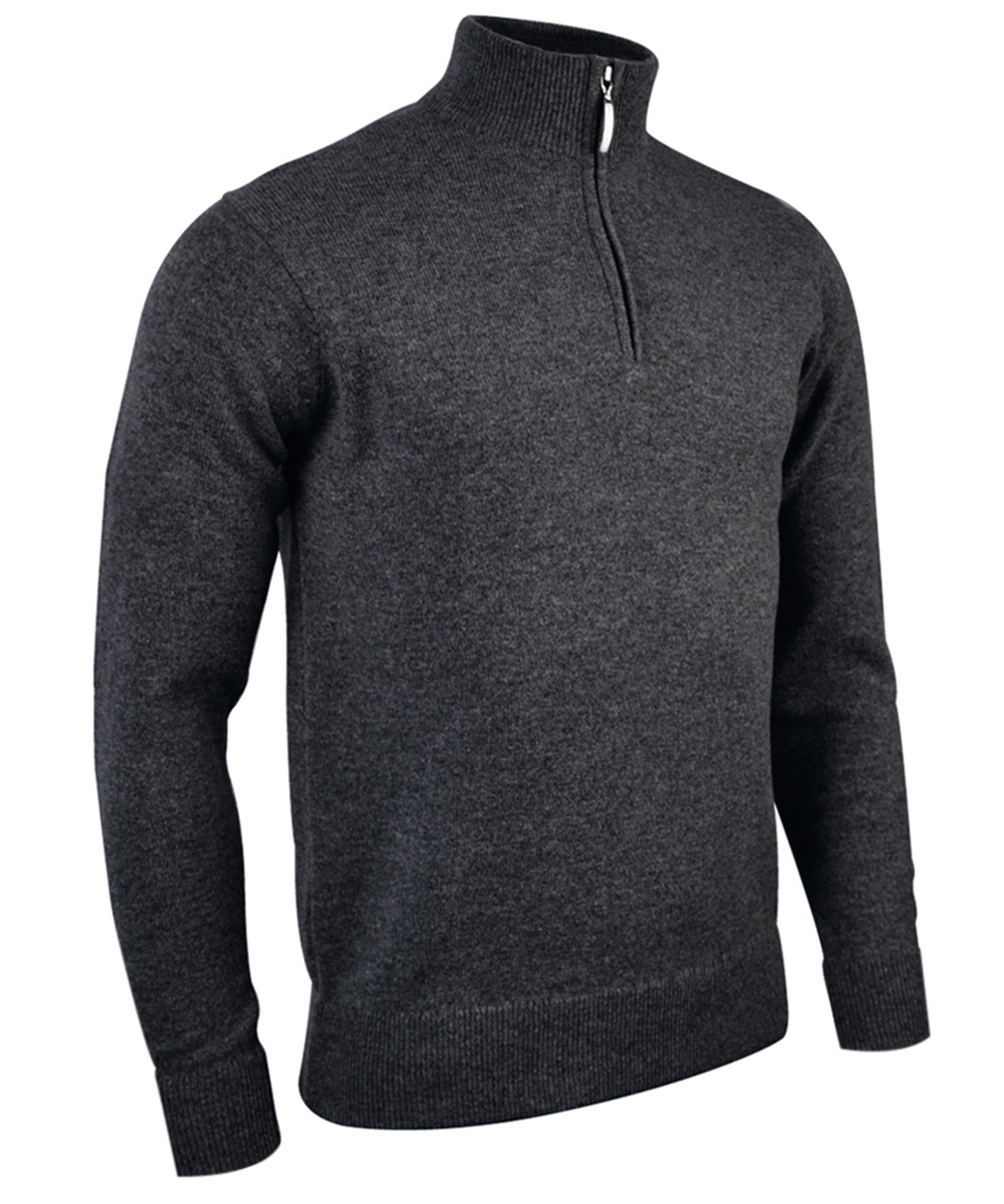 Glenmuir Mens zip neck lambswool sweater