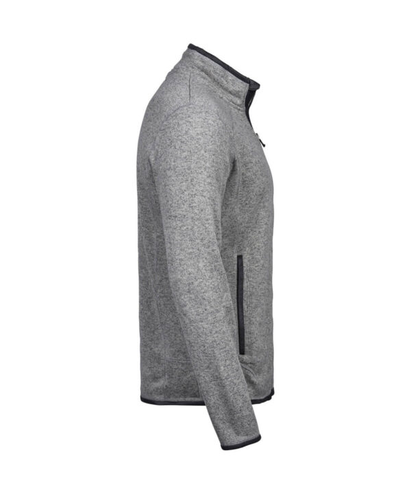 Outdoor fleece jacket- grey melange right