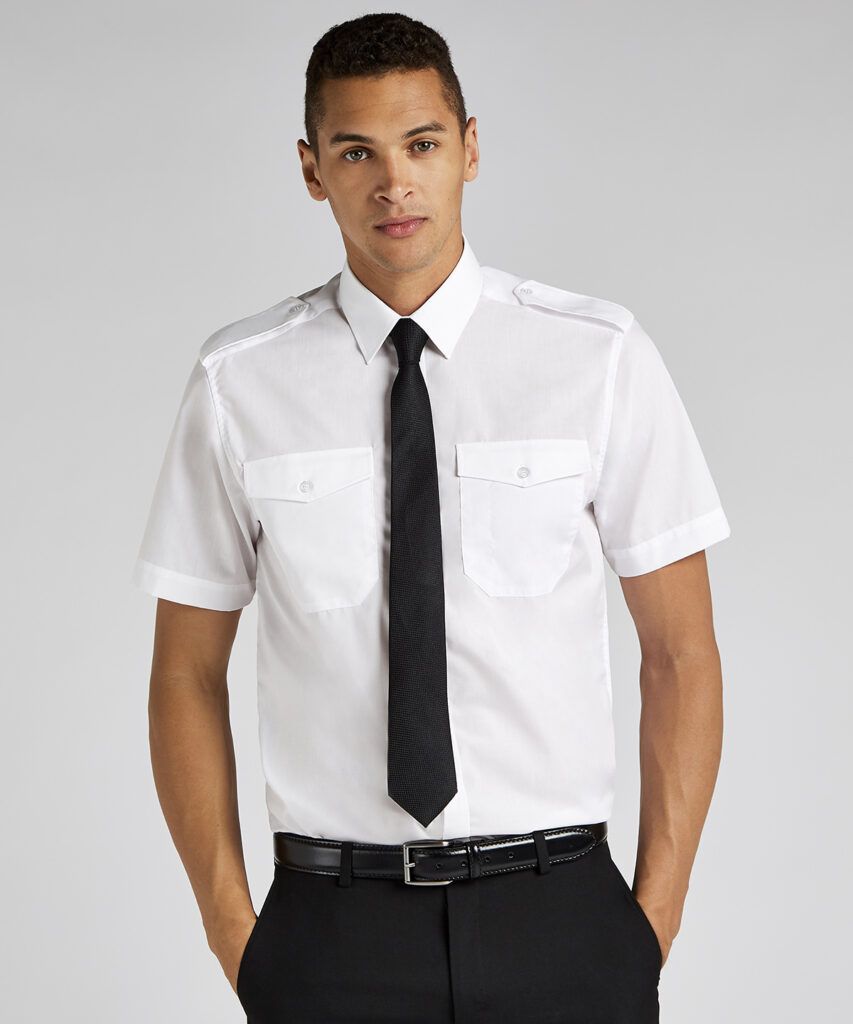 Pilot shirt short-sleeved (tailored fit)