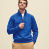 Premium 70/30 zip-neck sweatshirt