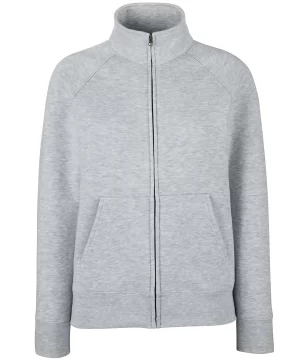 Women's premium 70/30 sweatshirt jacket heather grey