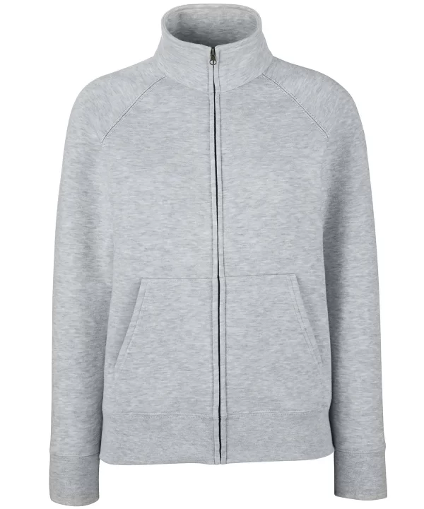 Women's premium 70/30 sweatshirt jacket heather grey
