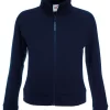 Women's premium 70/30 sweatshirt jacket navy