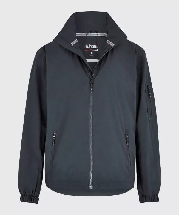 Levanto mens waterproof shell jacket, rollaway hood – graphite (9)