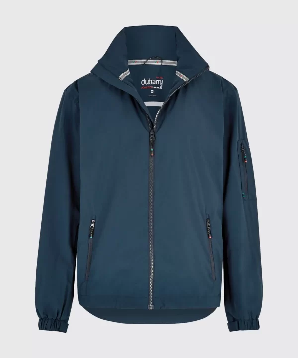 Levanto mens waterproof shell jacket, rollaway hood – navy (7)