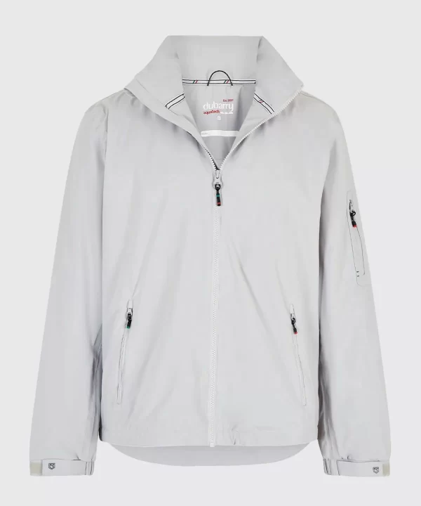 Levanto mens waterproof shell jacket, rollaway hood – plqtinum (2)