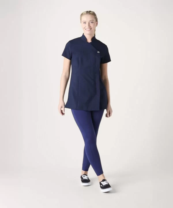 Classic Women’s One Button Tunic-NAVY (3)