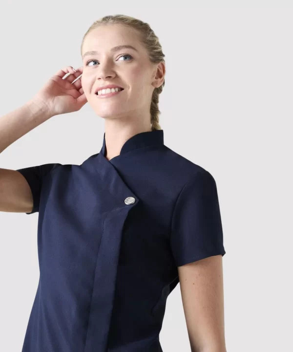 Classic Women’s One Button Tunic-NAVY (4)