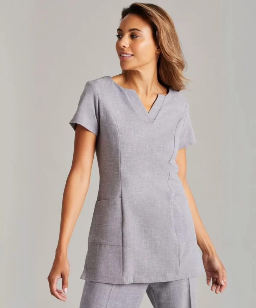 Women's Linen Blend V-neck Tunic