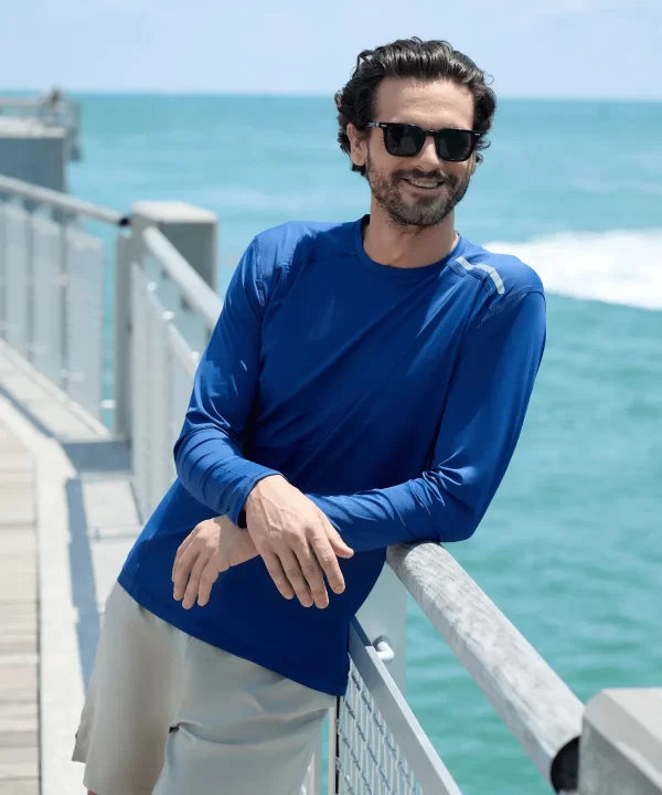 LONG SLEEVE JET TEE outdoorNavy