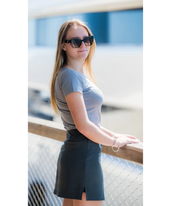 Smooth move yacht skort by Luxe and Keel